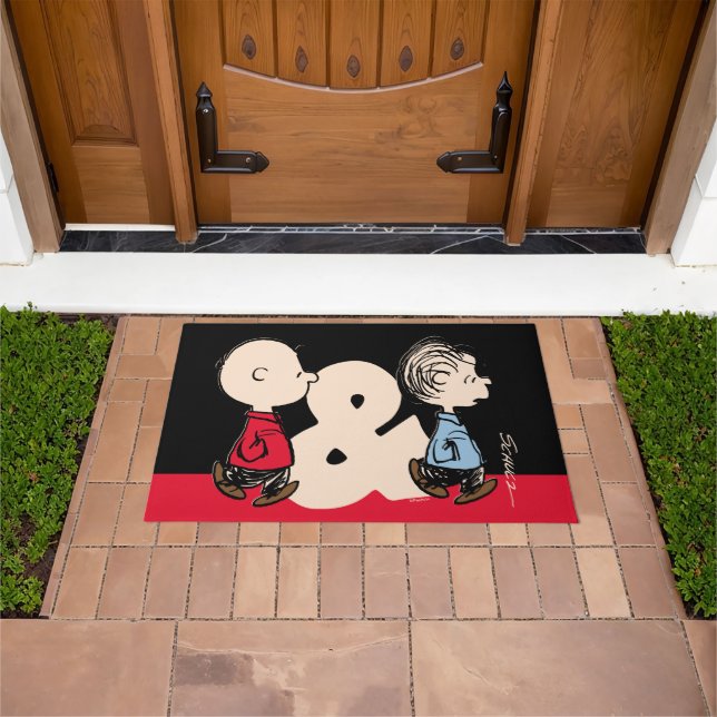 Tapete Amendoins | Charlie Brown & Linus (Ar livre)