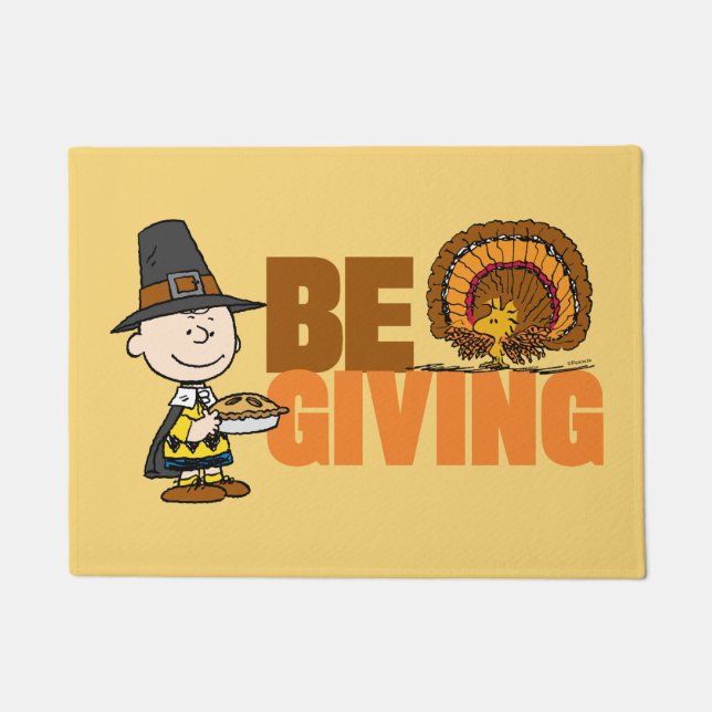 Tapete Amendoins | Charlie Brown Pilgrim (Frente)