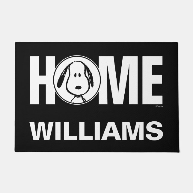 Tapete Amendoins | Círculo Snoopy | Personalizado (Frente)