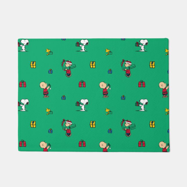 Tapete Amendoins | Padrão de doação de presente de Natal (Frente)