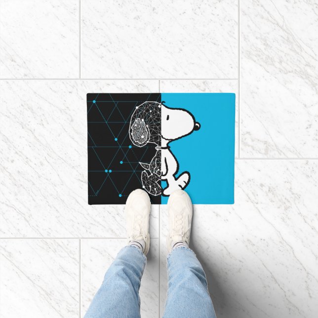 Tapete Amendoins | Snoopy Design geométrico (Interior)