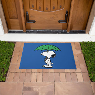 Tapete Amendoins Snoopy Green Umbrella