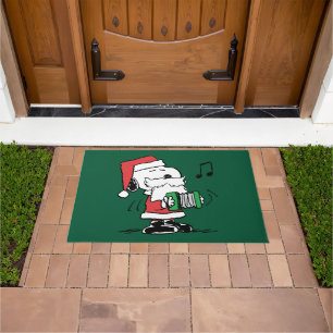 Tapete Amendoins Snoopy Santa Claus Accordian