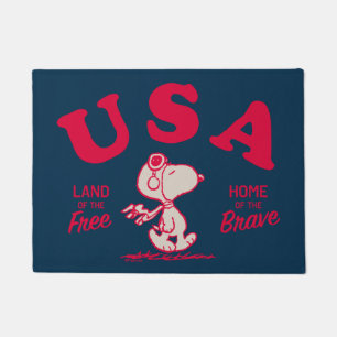 Tapete Amendoins Snoopy USA Land of the Free