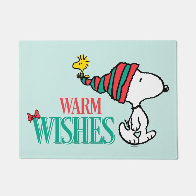 Tapete Amendoins | Snoopy & Woodstock Warm Wish (Frente)