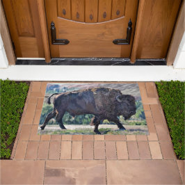 Tapete American Bison Roaming no Grassland Setting