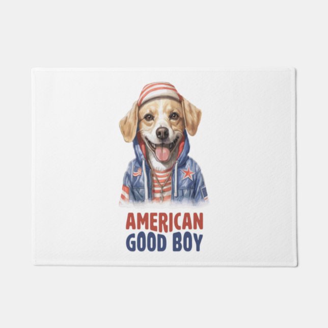 Tapete American GoodBoy Dog US Jaqueta 4 de julho (Frente)