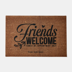 Tapete Amigos bem-vindos à porta