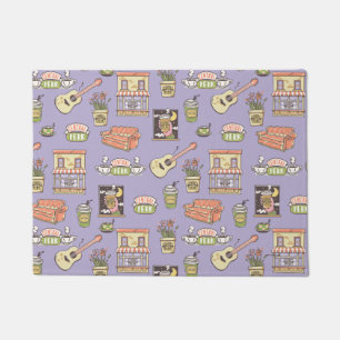 Tapete AMIGOS™   Padrão de Ícone Roxo