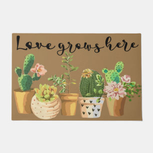 Tapete Amor Cultivar Porta de Planta, Gift de Porteiro Ca