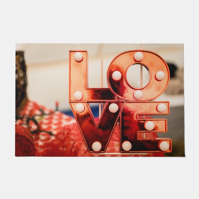 Tapete AMOR (Grande Letra Vermelha) (Frente)