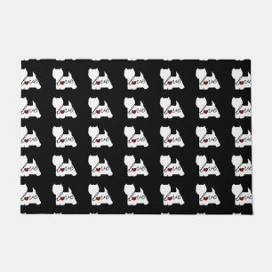 Tapete Amor ocidental de Terrier das montanhas (Westie)