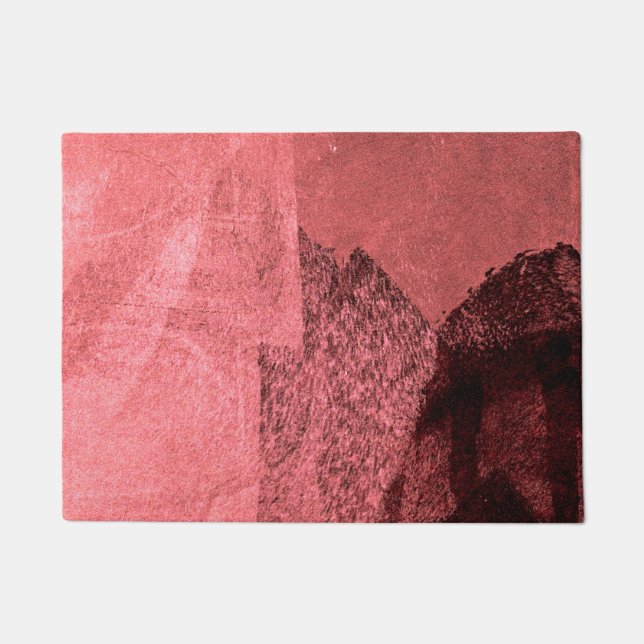 Tapete Amor preto rosa vermelho inspirou arte de pintura  (Frente)