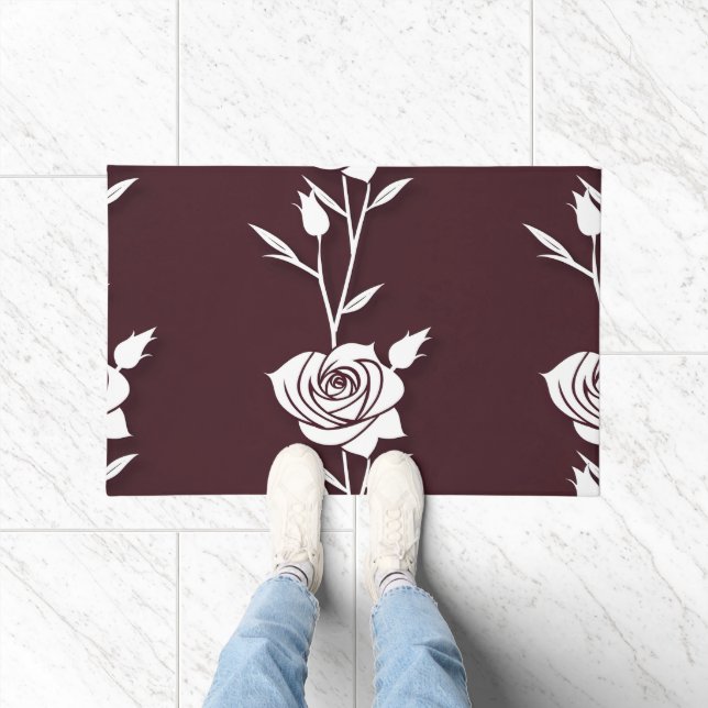 Tapete An Arrangement  Of Minimalist Single Line Roses  (Interior)