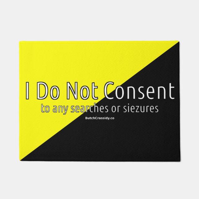 Tapete Ancap - eu não consinto Doormat (Frente)