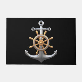 Tapete Anchor and Ship's Wheel Doormat