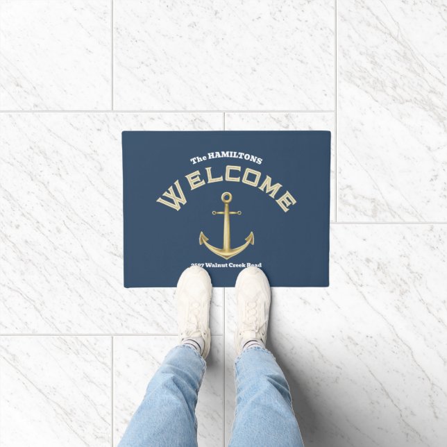 Tapete Anchor Custom Name and Text Nautical (Interior)