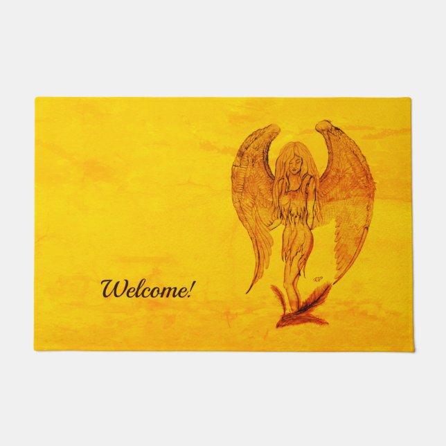 Tapete Angel no estilo de tatuagem (Frente)