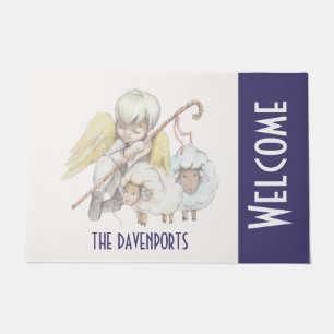 Tapete Angel Shepherd com Lambs Pastoral Welcome