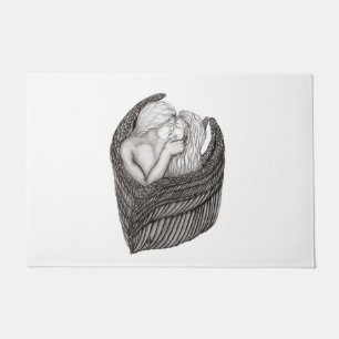 Tapete Ângulos Beijando, Design preto e branco