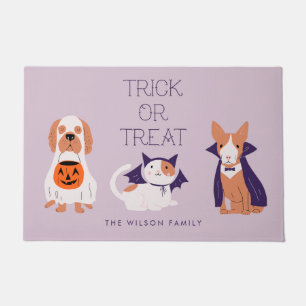 Tapete Animais de estimação do traje do Dia das Bruxas