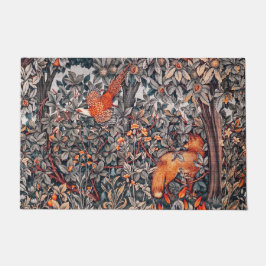 Tapete ANIMAIS FLORESTAIS Fêrencia,Raposa,Preto Vermelho 