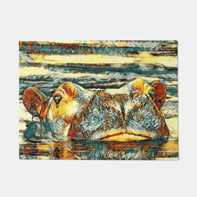 Tapete AnimalArt_Hippo_001 (Frente)