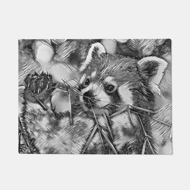 Tapete AnimalArtBW_RedPanda_001 (Frente)
