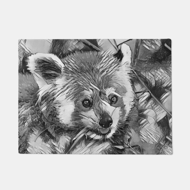 Tapete AnimalArtBW_RedPanda_003 (Frente)