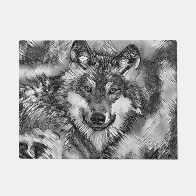 Tapete AnimalArtBW_Wolf_001 (Frente)