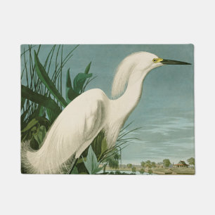 Tapete Aniversário de Ave-de-Egrete Branca de Audubon Sno