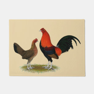 Tapete Antigos Bantams de Jogo Inglês: BB Red Pair