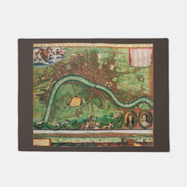 Tapete Antique London Street Map de Johannes de Ram, 1689