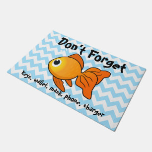 Tapete Ao sair de casa, o peixe-dourado lembra-te...