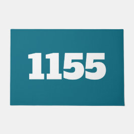 Tapete Apartamento de porta ou local de trabalho azul