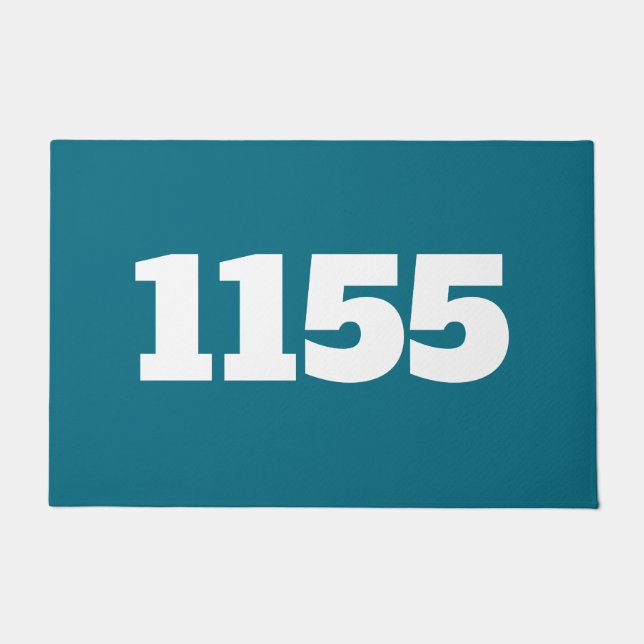 Tapete Apartamento de porta ou local de trabalho azul (Frente)