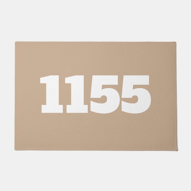 Tapete Apartamento de porta ou local de trabalho bege (Frente)