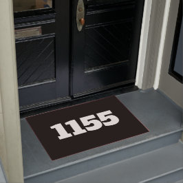 Tapete Apartamento de porta ou local de trabalho preto