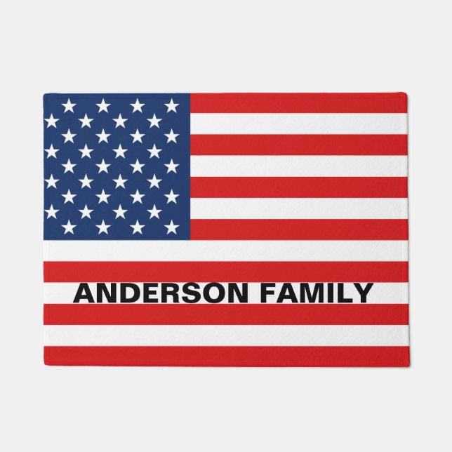 Tapete Apelido de bandeira Patriótico, sua família, bem-v (Frente)