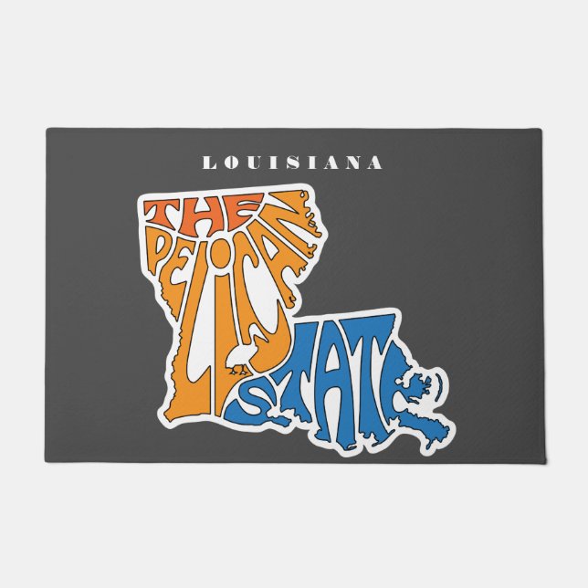 Tapete Apelido Louisiana Word Art (Frente)