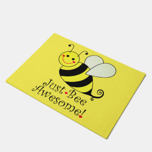 Tapete Apenas o amarelo impressionante da abelha Bumble a