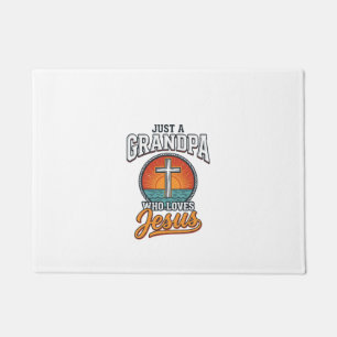 Tapete Apenas um avô que ama Jesus Camisa Vintage Cruz