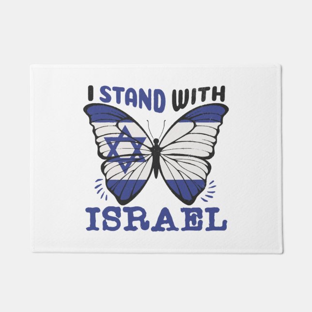 Tapete Apoiar Israel - Eu apoio Israel (Frente)