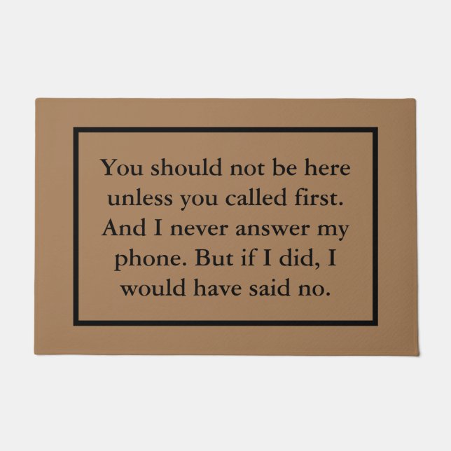 Tapete Apresentador: Você não deveria estar aqui, porteir (Frente)