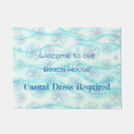 Tapete Aqua-teal azul-de-areia-azul-escarlate dólar molha