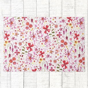 Tapete Aquarela de Flor Selvagem