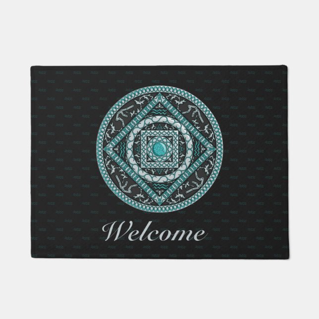 Tapete Aquarius Mandala Doormat (Frente)