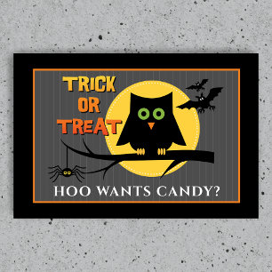 Tapete Aranha de Coruja Assustadora Halloween