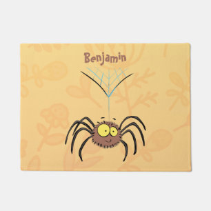 Tapete Aranha de desenho animado engraçada fofa e felpuda