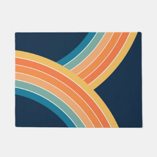 Tapete Arco-íris com estilo retrô duplo colorido